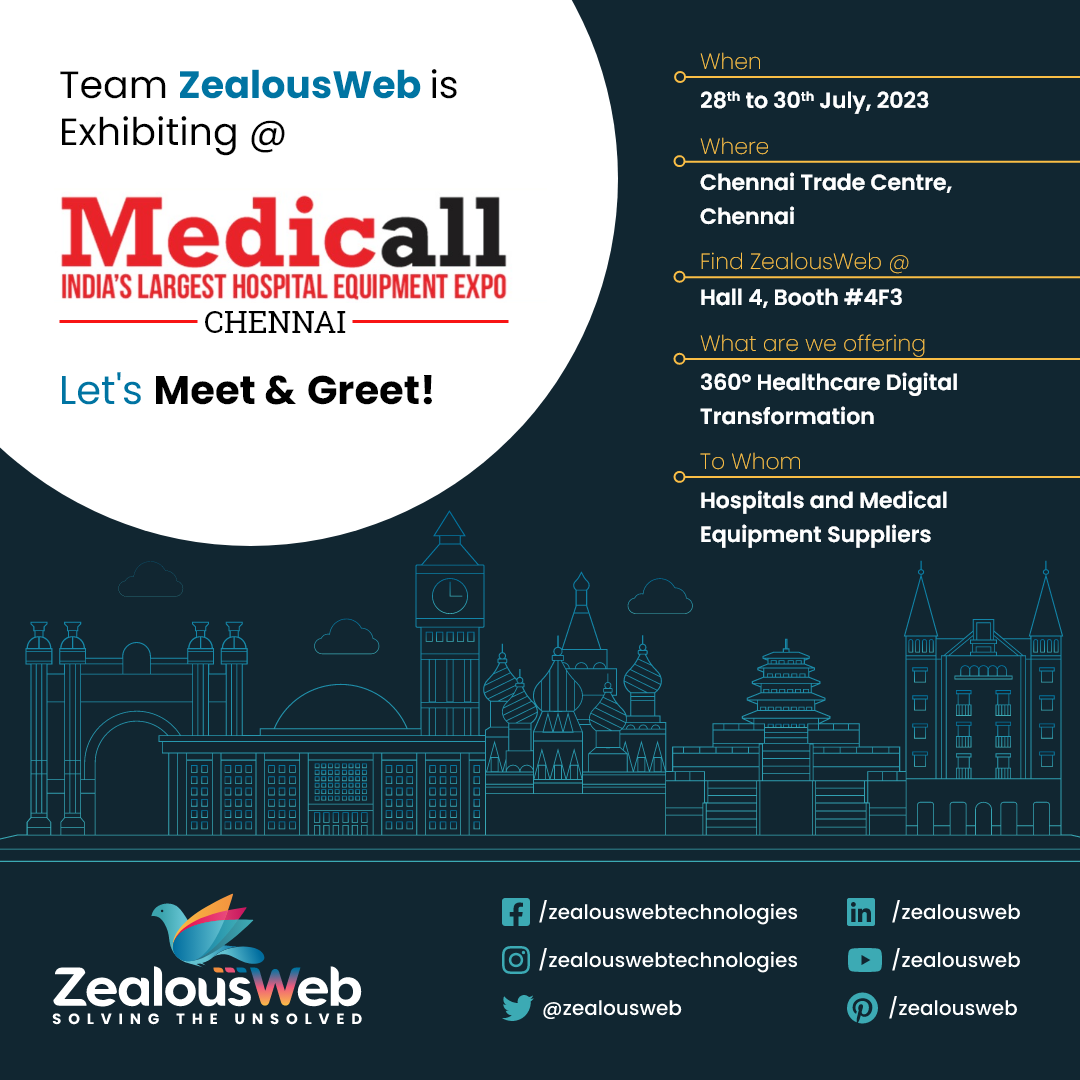 ZealousWeb's Healthcare Solutions at Medicall Chennai 2023