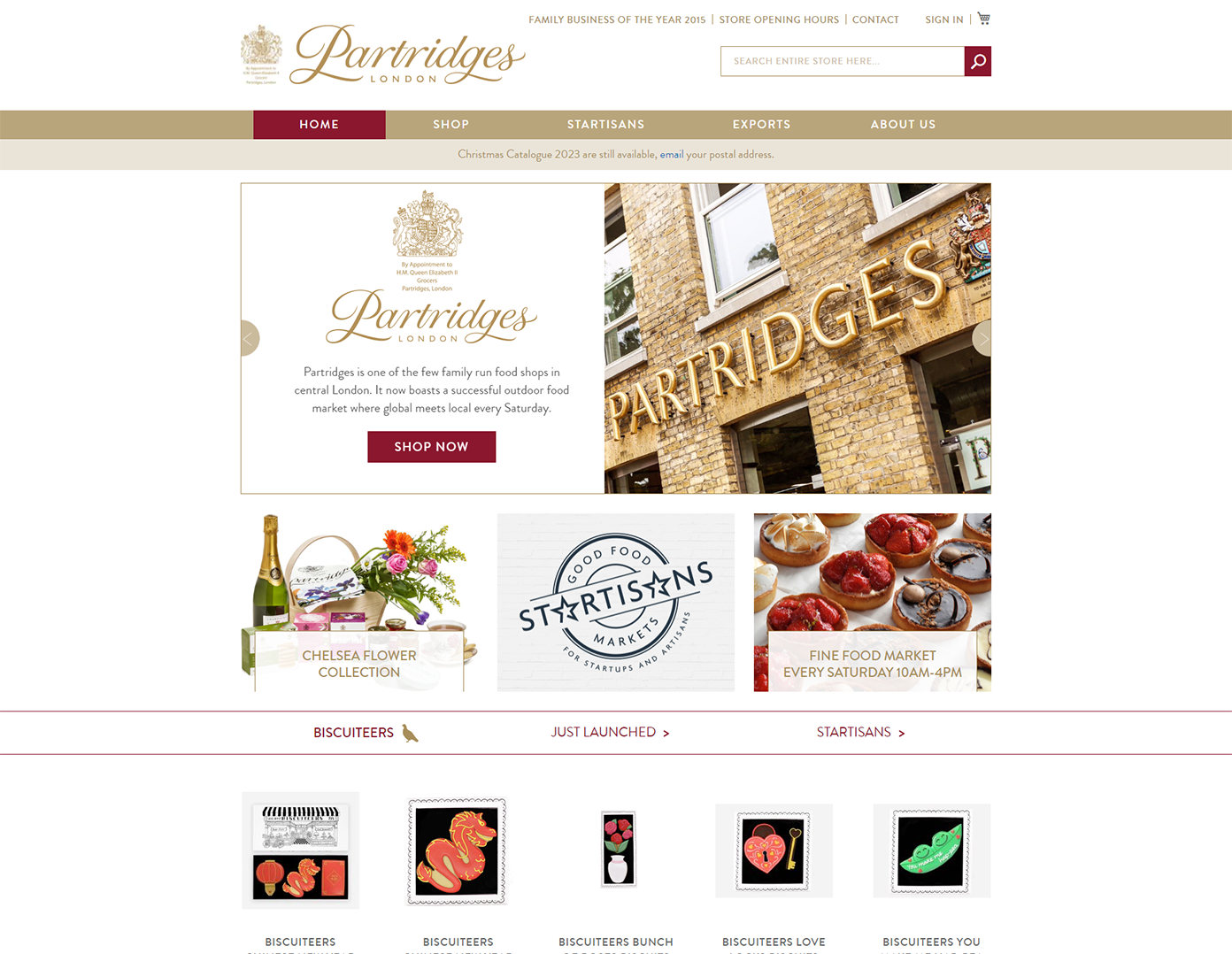 Partridges Home page