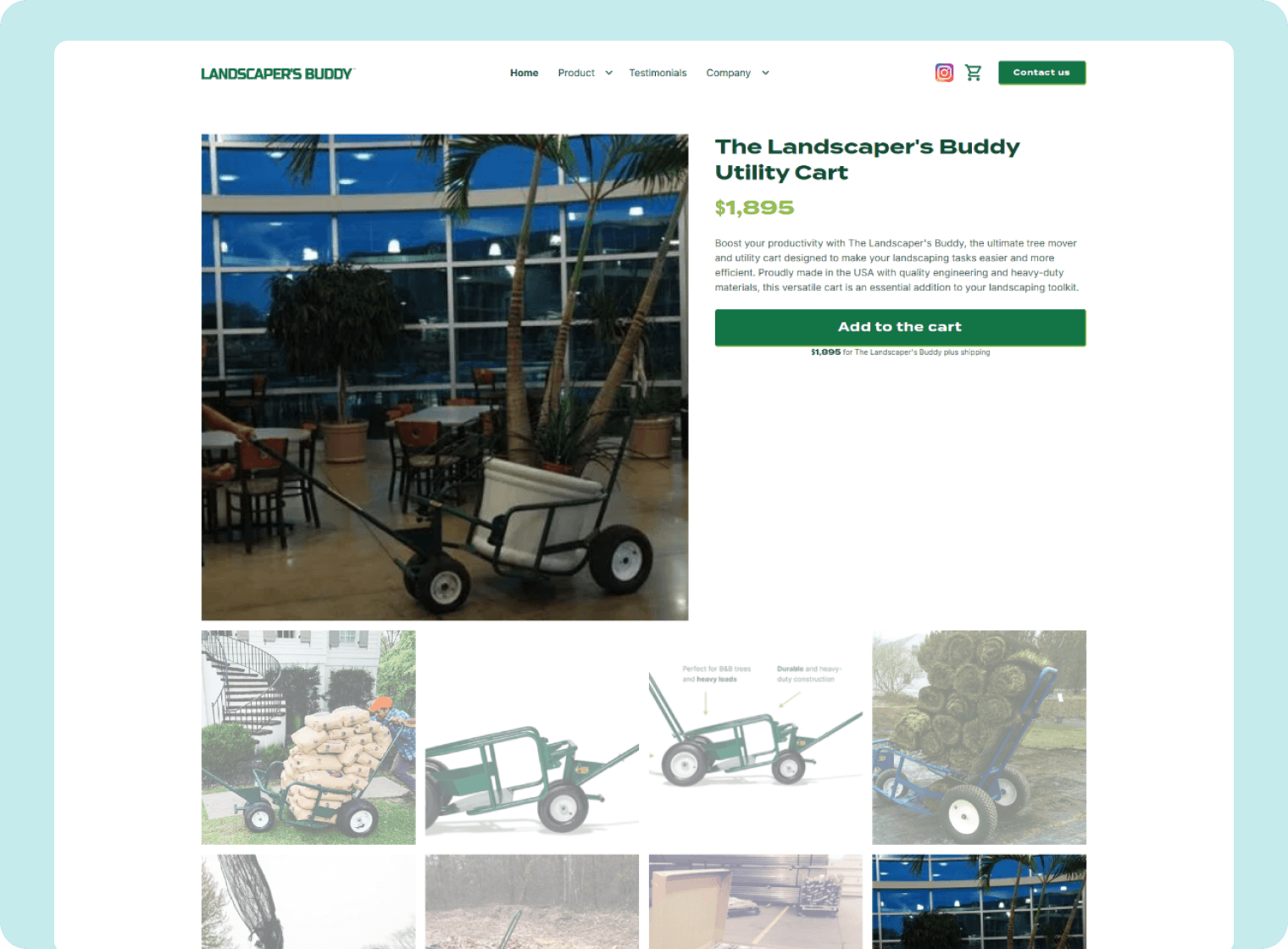 The Landscaper's website