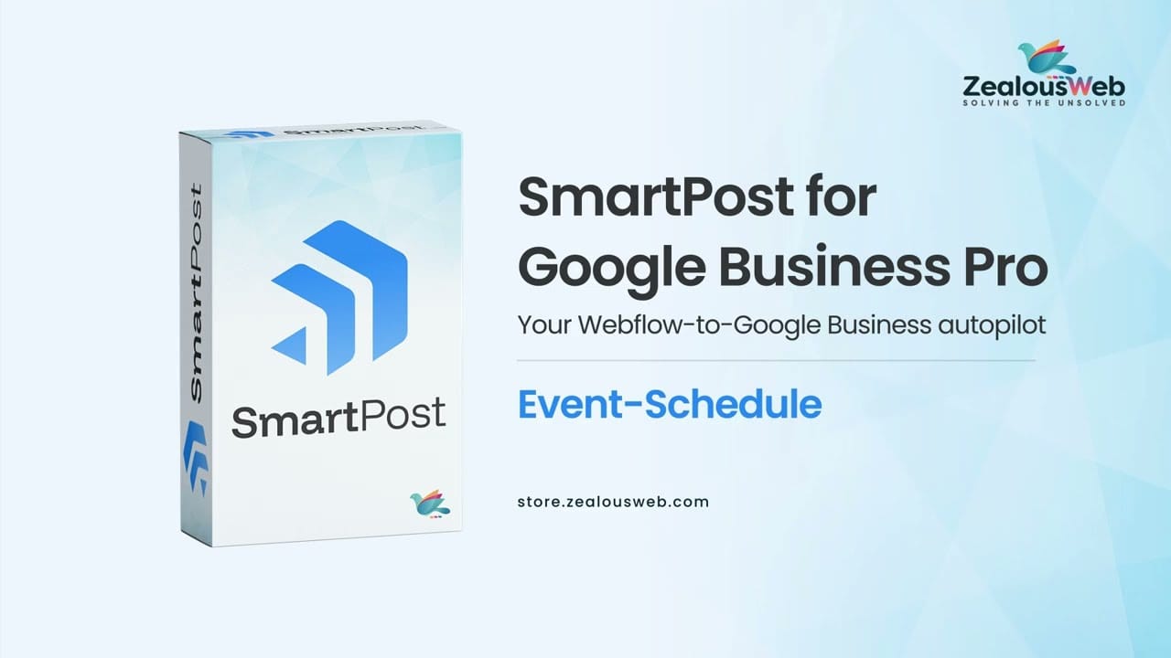 How to Schedule Events on Google Business Profile | SmartPost Webflow Tutorial
